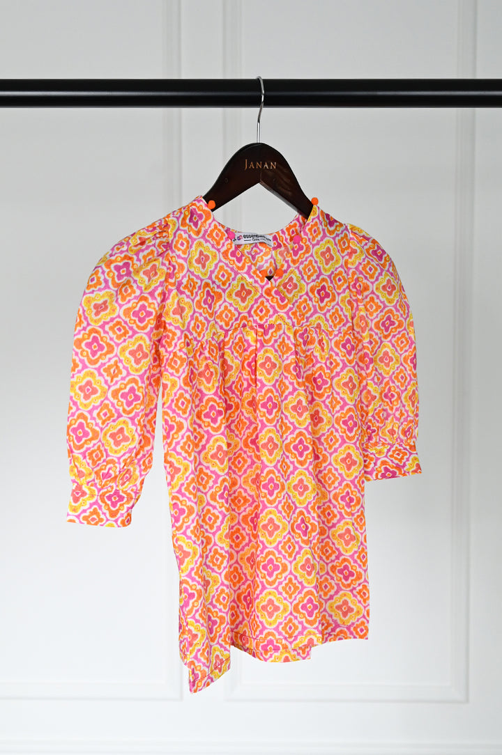 Lawn Pink Kurti - J. Junaid Jamshed