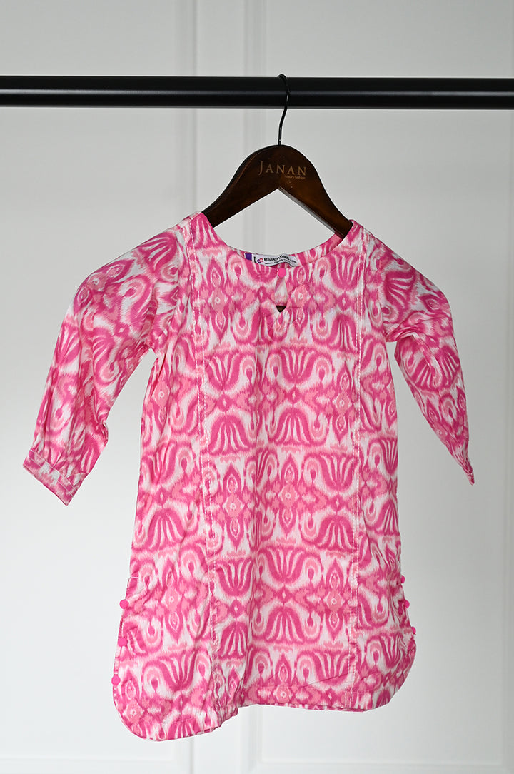 Lawn Pink Kurti - J. Junaid Jamshed