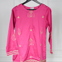 Pink Stitched Suit - Nishat