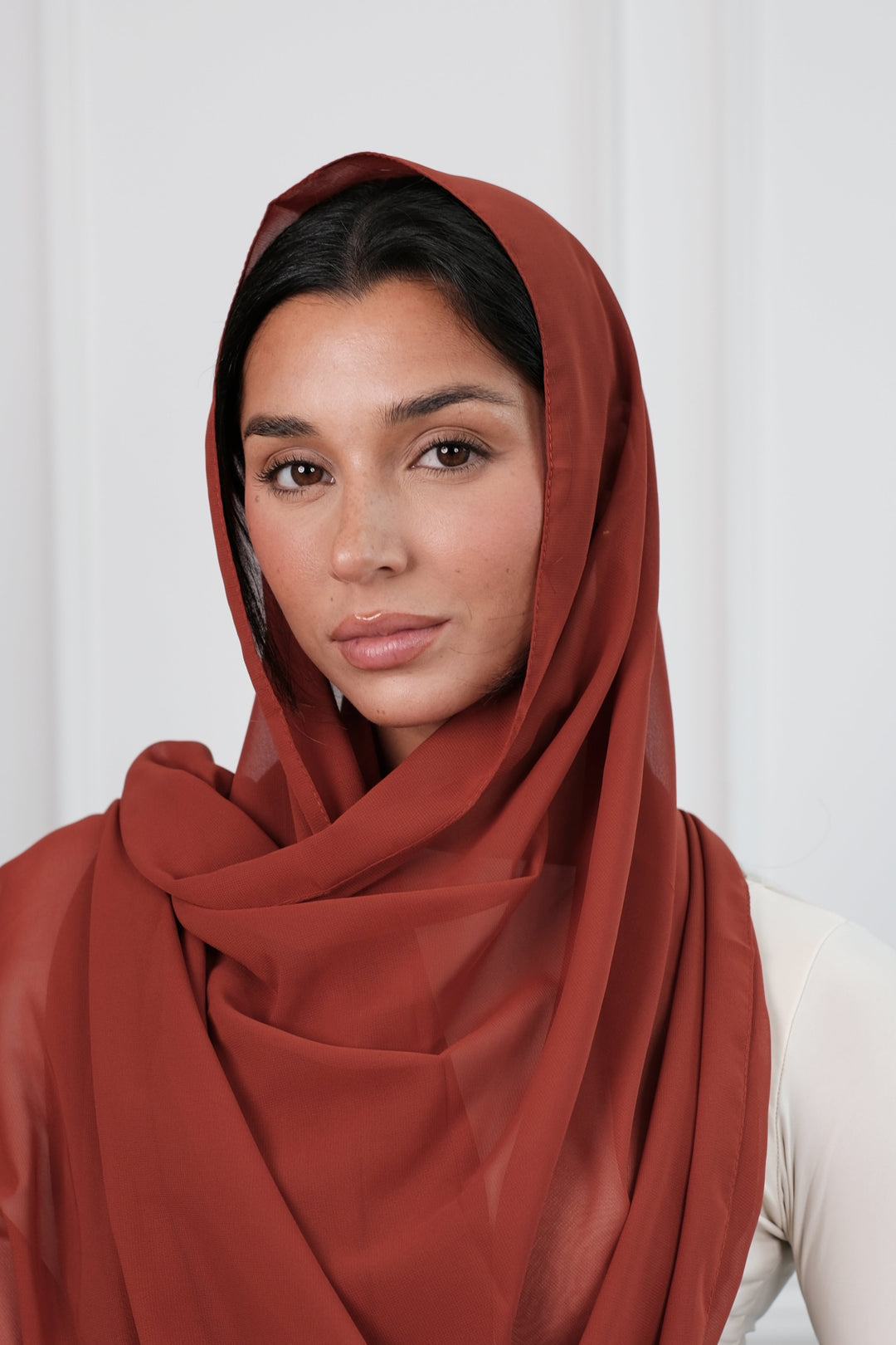 Rust Chiffon Hijab
