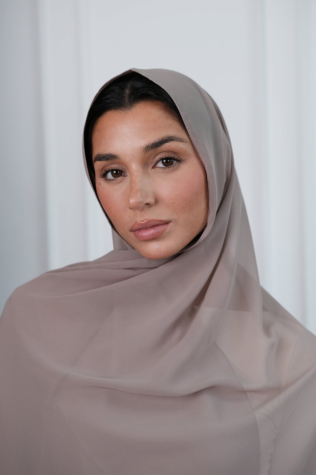 Taupe Chiffon Hijab