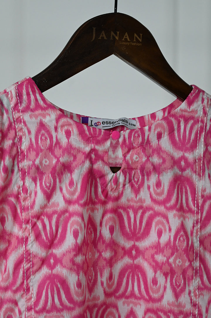 Lawn Pink Kurti - J. Junaid Jamshed
