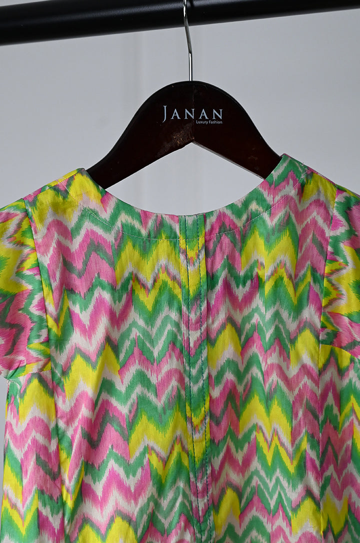 Lawn Green Kurti - J. Junaid Jamshed