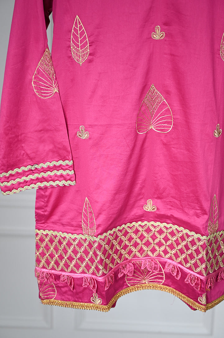 Pink Stitched Suit - Nishat
