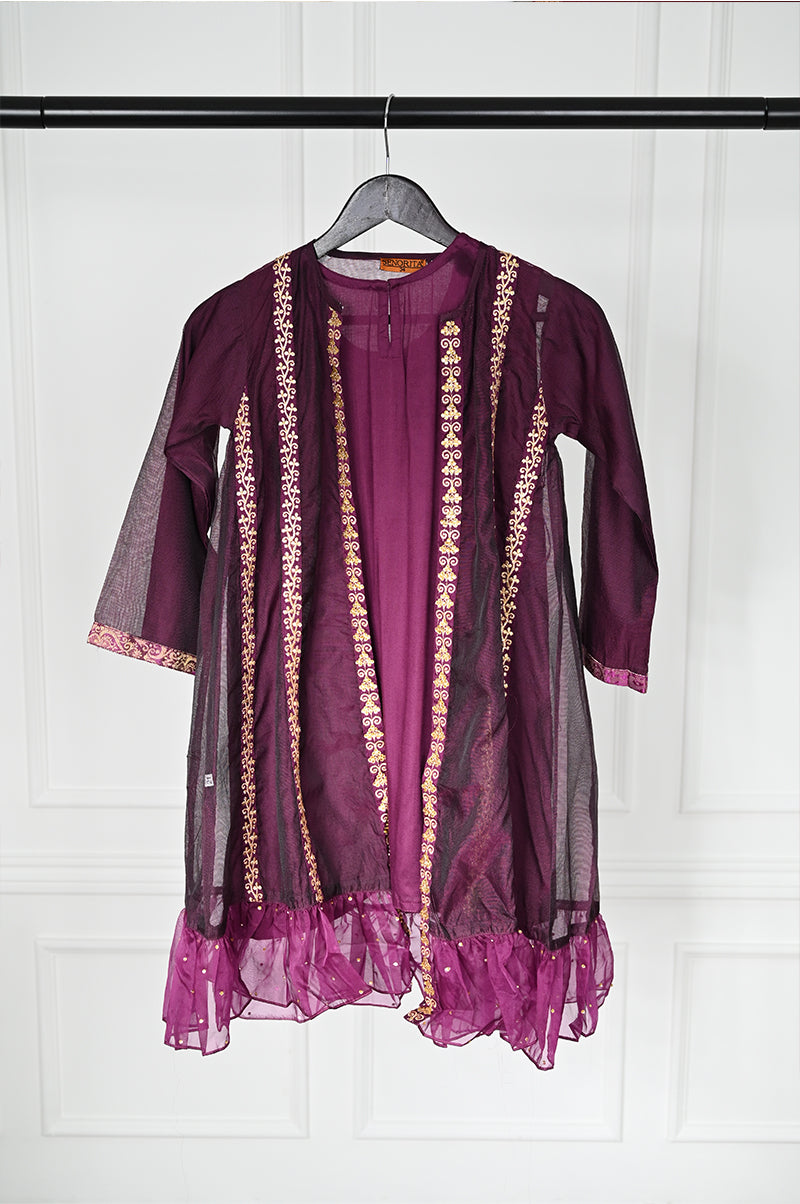 Magenta Stitched Suit - Senorita