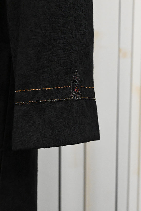 Blended Black Special Kurta - J. Junaid Jamshed