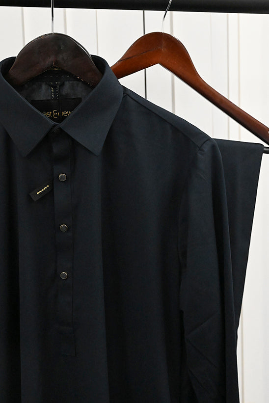 Blended Dark Blue Shalwar Kameez- Cast & Crew