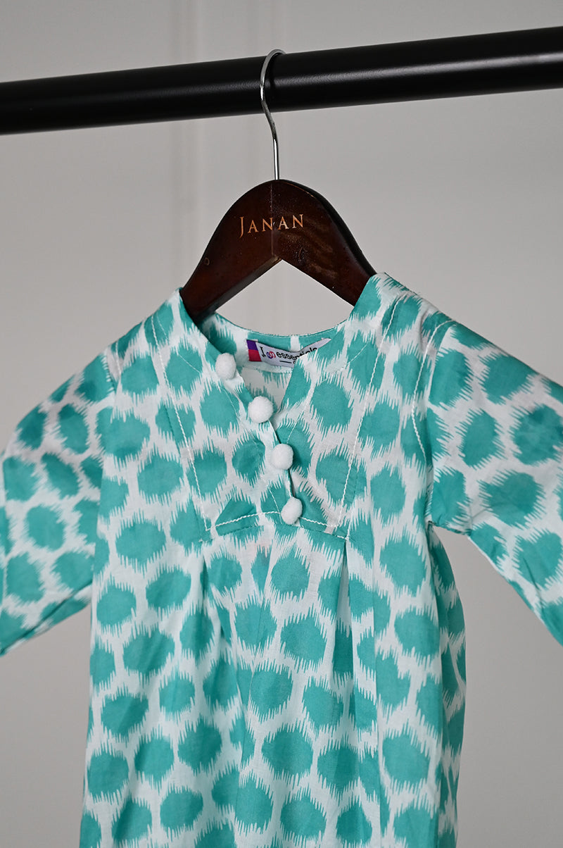 Lawn Blue Kurti - J. Junaid Jamshed