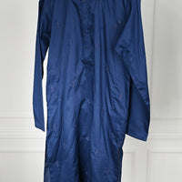 Blended Blue Kurta Trouser - Almirah