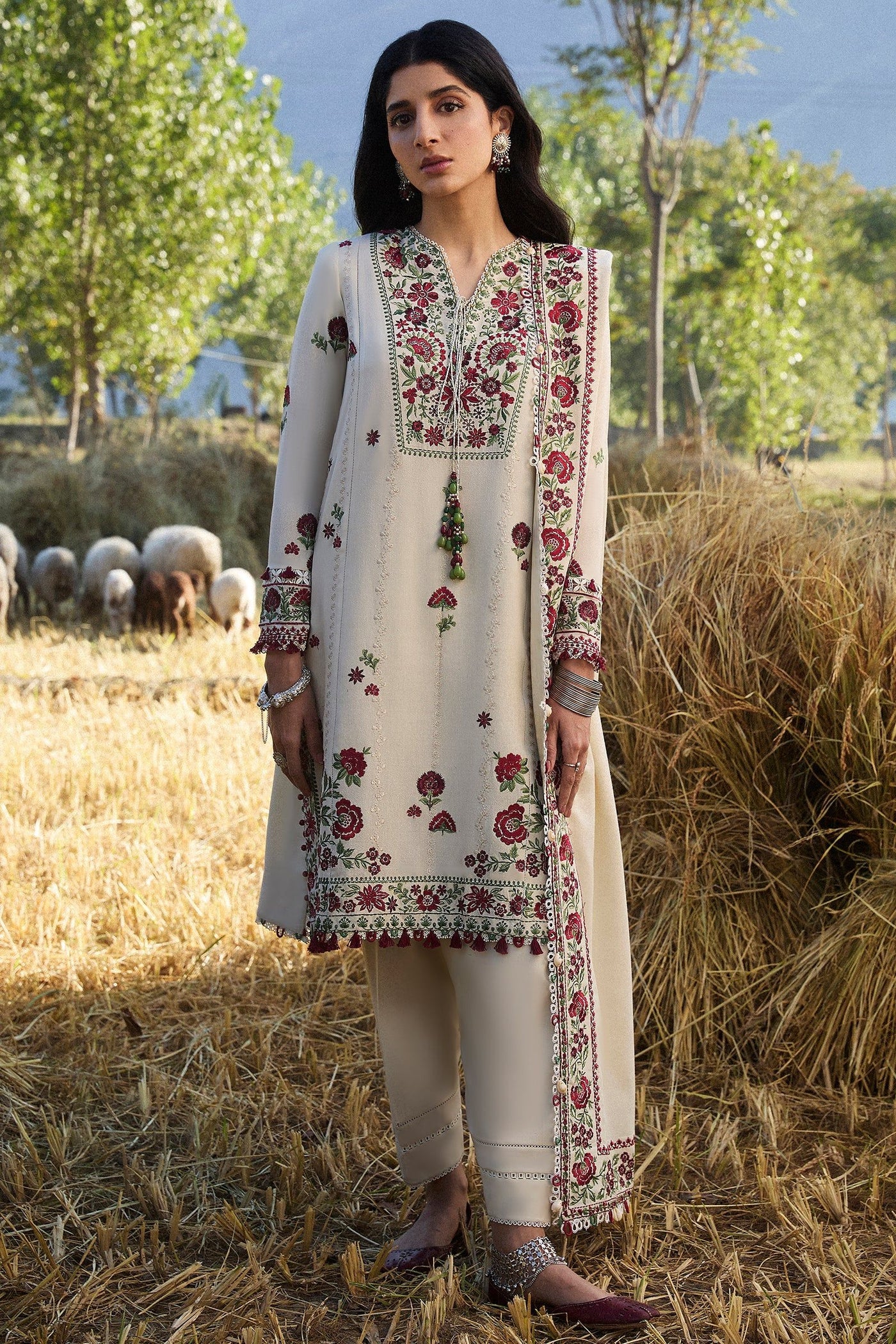 Aabroo - Winter Stitched - Zaha by Khadijah Shah