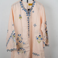 Peach Stitched Suit - Sana Safinaz