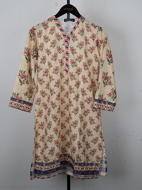Beige Stitched Suit - Ochre