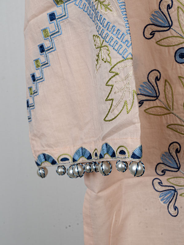 Peach Stitched Suit - Sana Safinaz