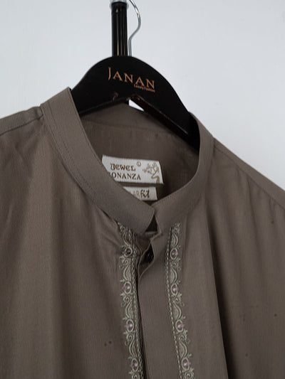 Blended Olive Kurta Shalwar - Bonanza