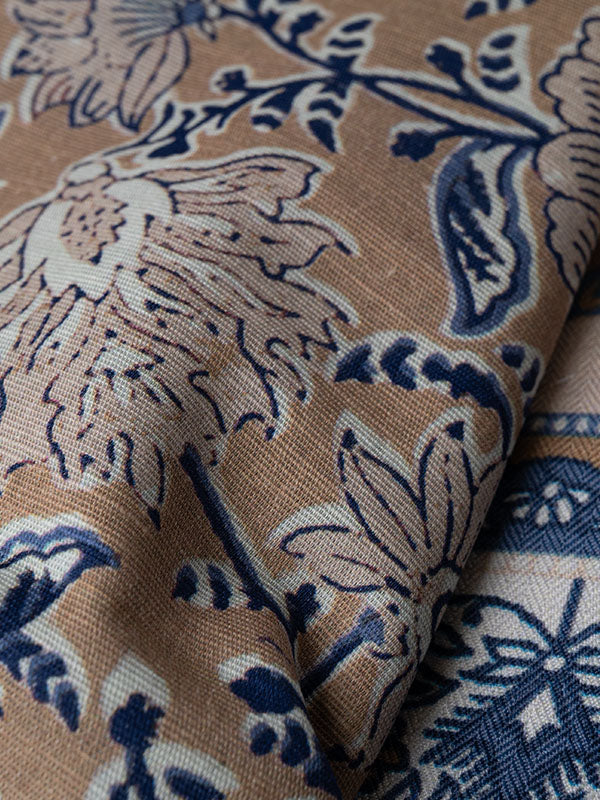 Khaddar Brown Unstitched Suit - Bonanza