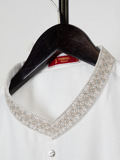 Blended White Special Kurta - J. Junaid Jamshed