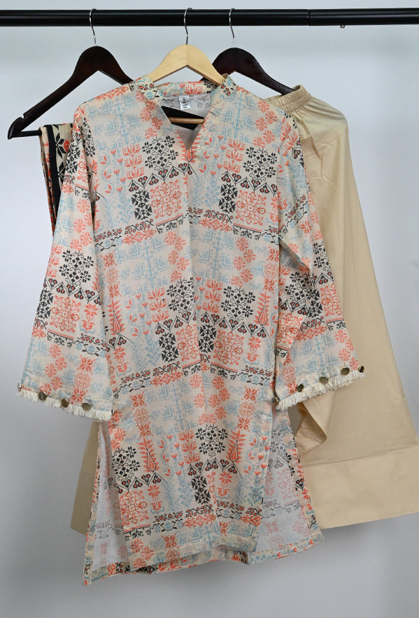 Khaddar Skin Stitched Suit - Khaadi