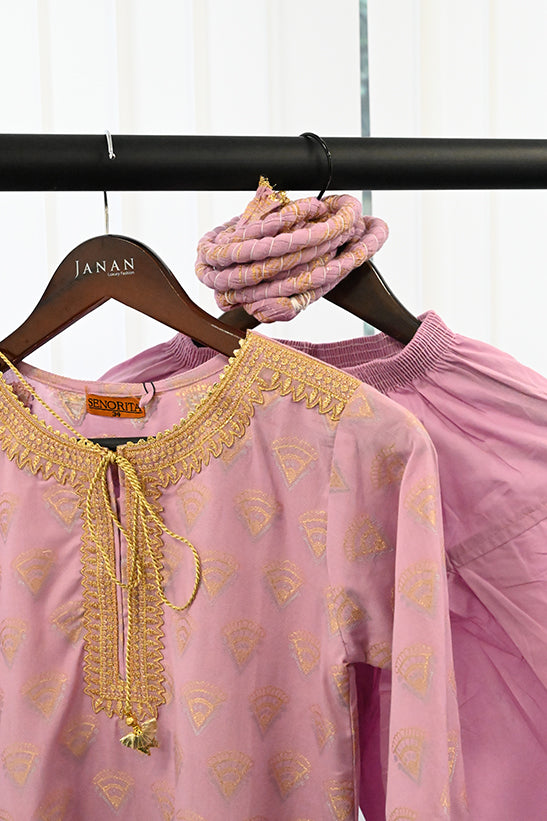 Purple Stitched Suit - Senorita