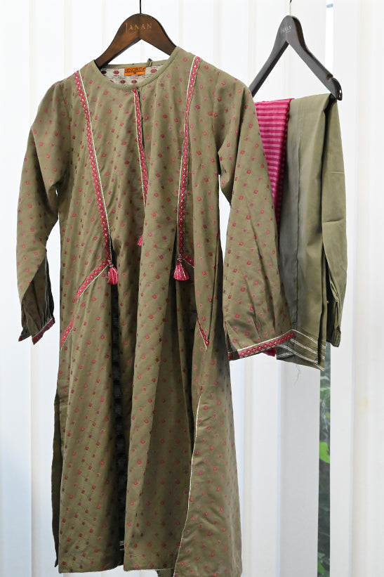 Grey Stitched Suit - Senorita