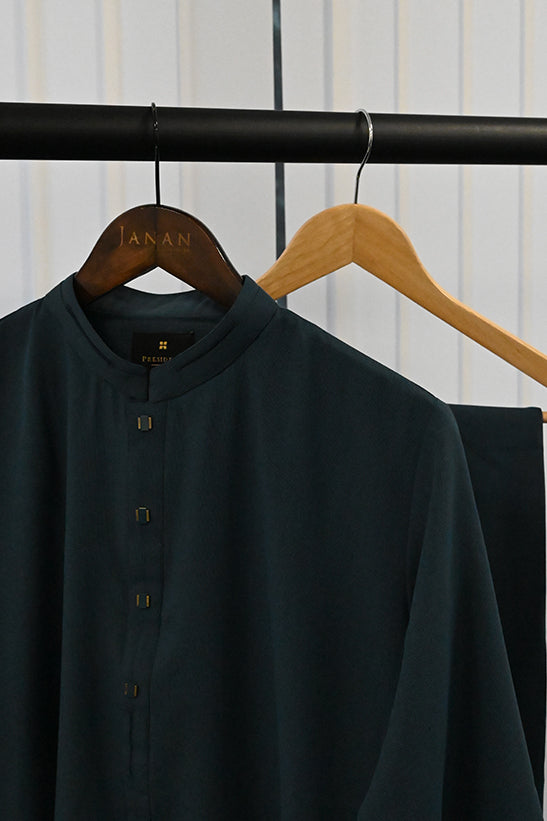 Blended Blue Shalwar Kameez - President by Gul Ahmed