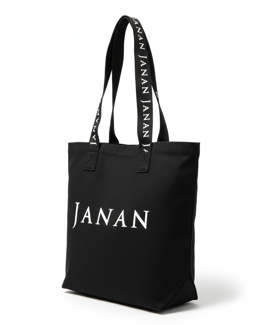 Janan Signature Black Tote Bag