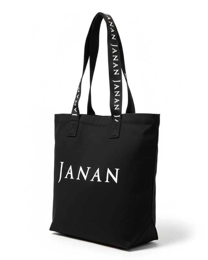 Janan Signature Black Tote Bag
