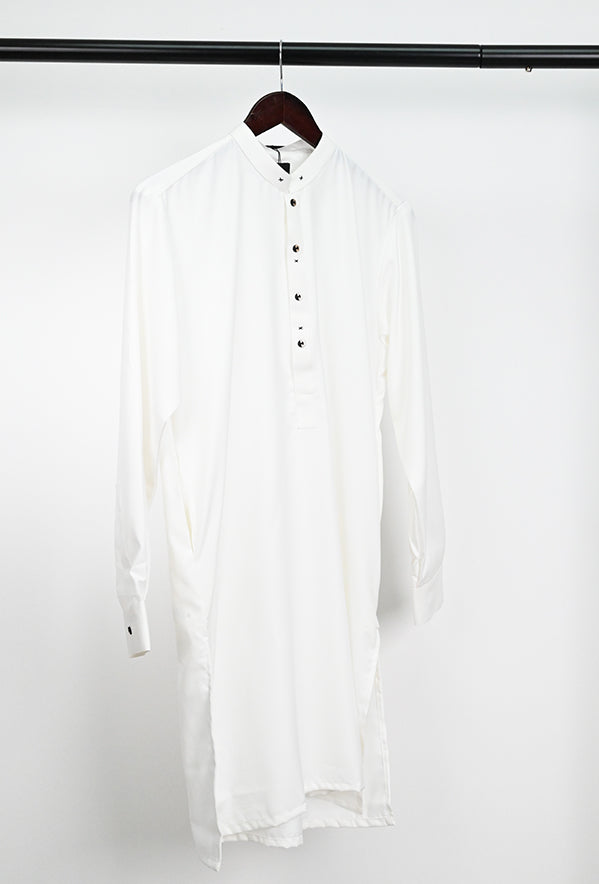 Blended White Kurta Trouser - President by Gul Ahmed