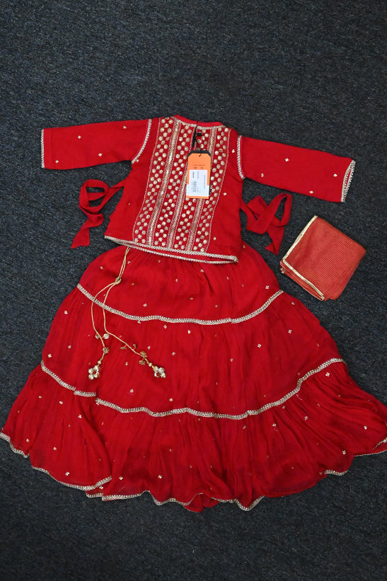 Gold & Red Stitched Suit - Senorita