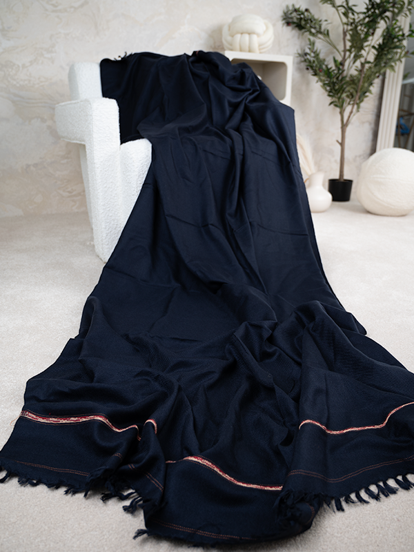 Dhussa Thin Navy Blue Shawl - Jiah