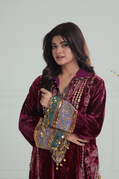 Design 2 - Sana Safinaz Velvet Luxury Stitched Collection