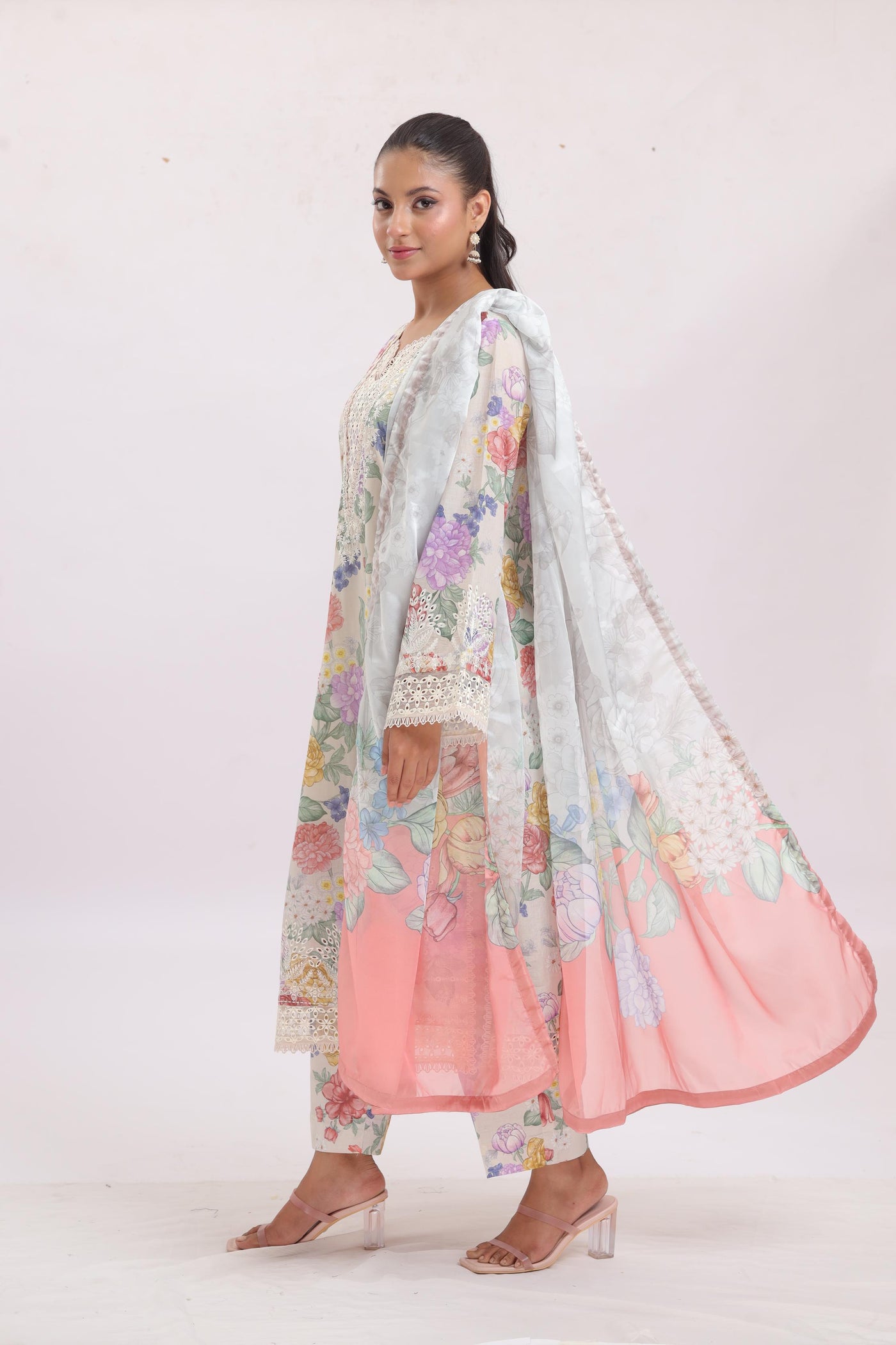 Velouria - Ayzel Printed Embroidered Stitched