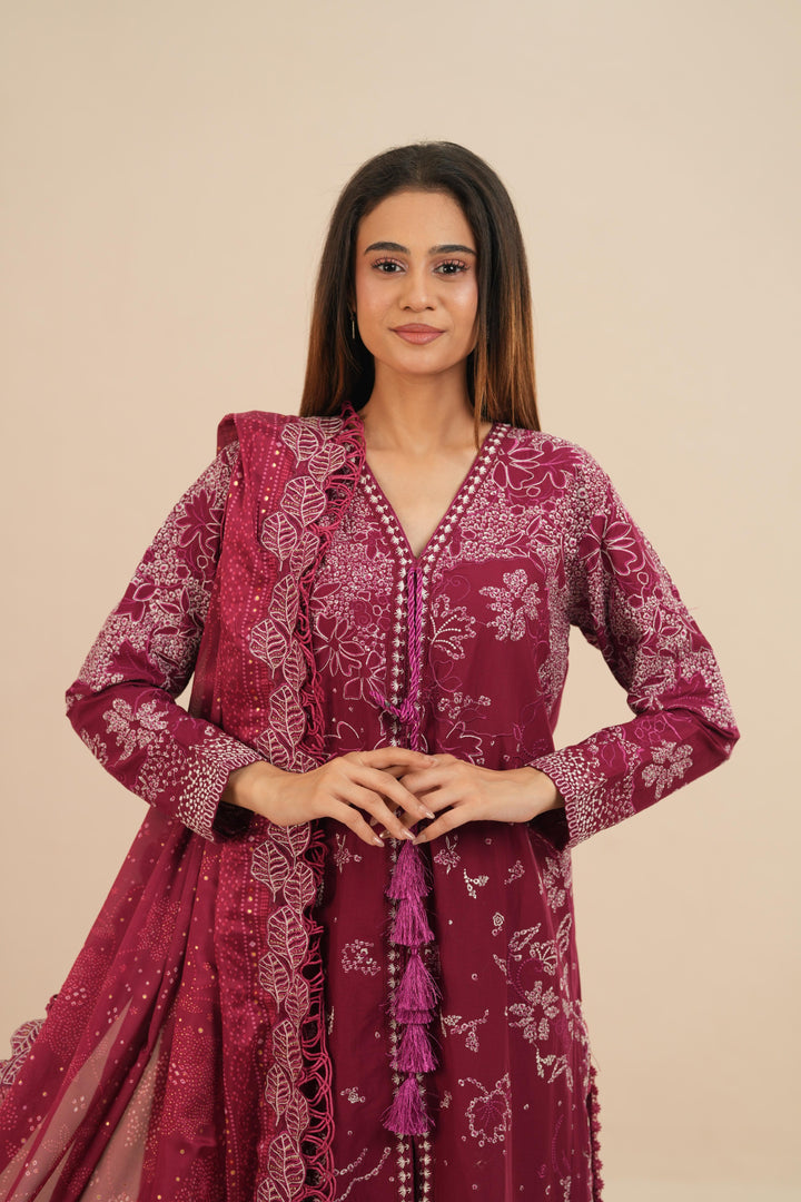 Vesria - Suffuse Embroidered Lawn Stitched