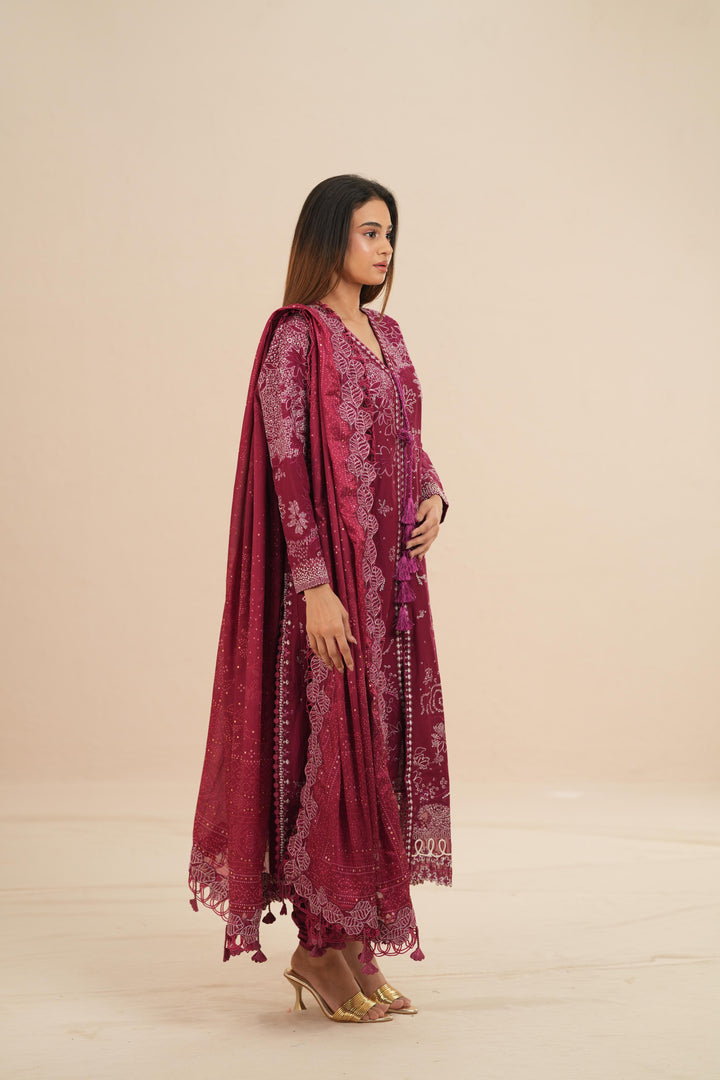 Vesria - Suffuse Embroidered Lawn Stitched