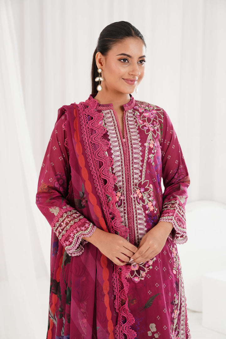 Design 9A - Sobia Nazir Vital Lawn Stitched
