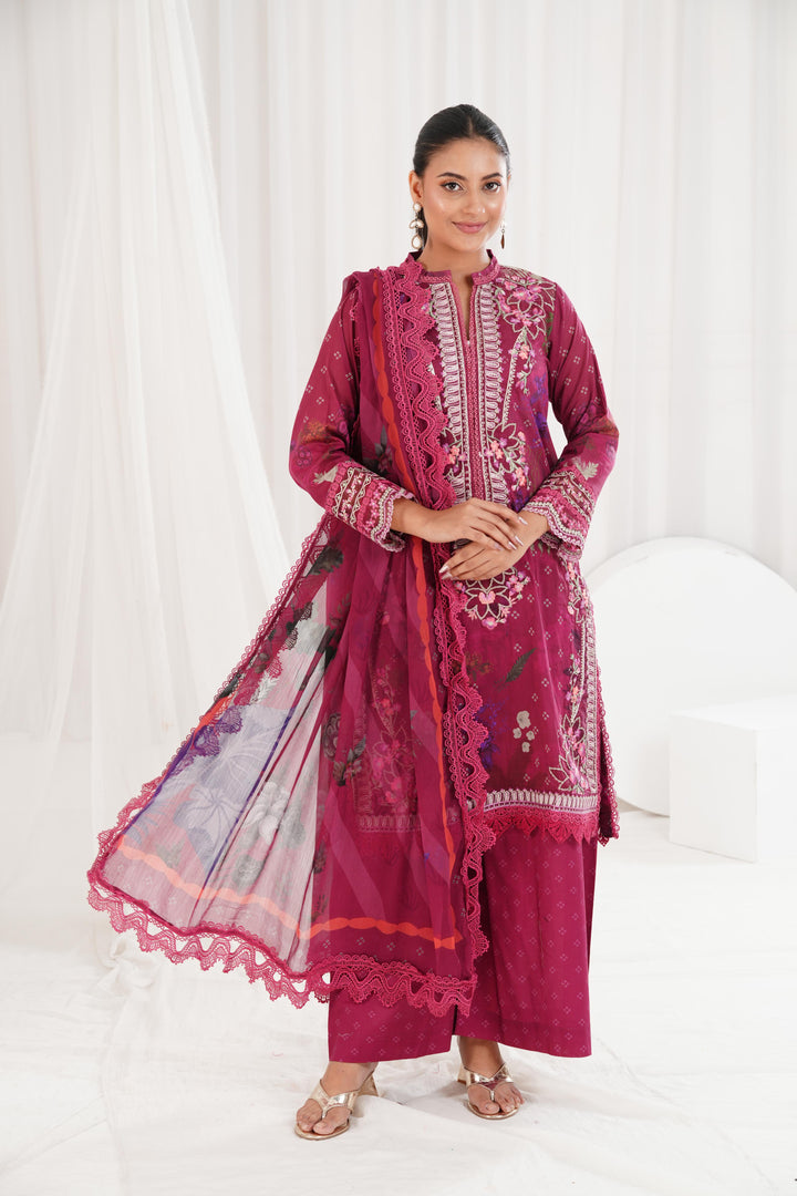 Design 9A - Sobia Nazir Vital Lawn Stitched