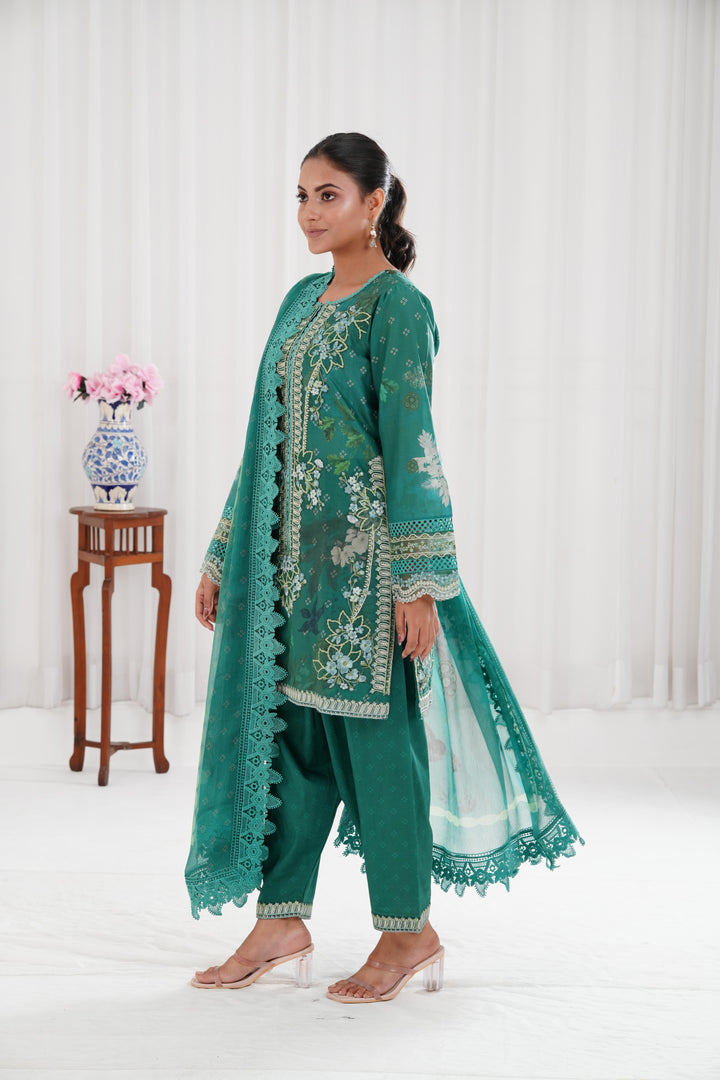 Design 9B - Sobia Nazir Vital Lawn Stitched