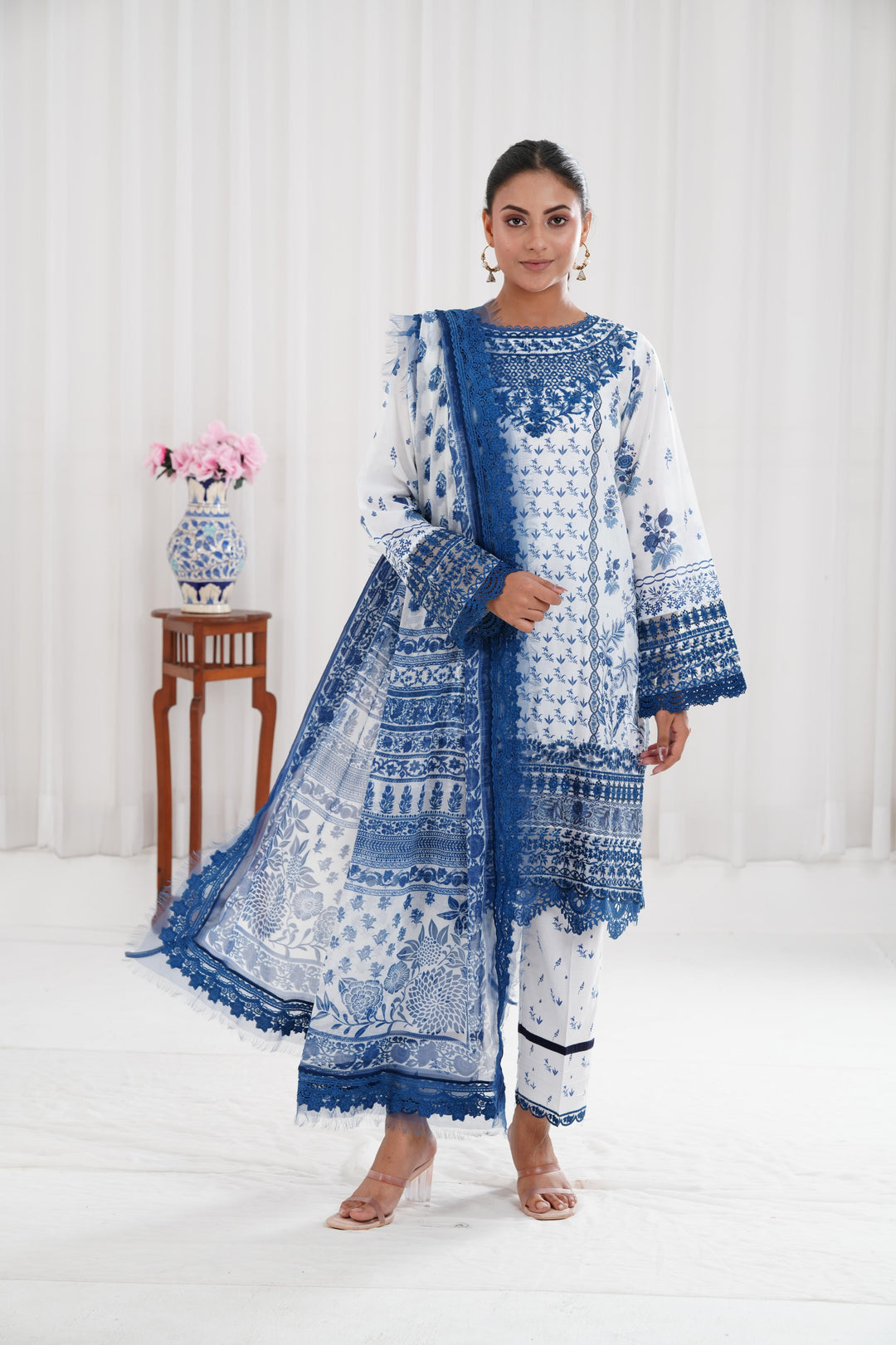 Design 10B - Sobia Nazir Vital Lawn Stitched