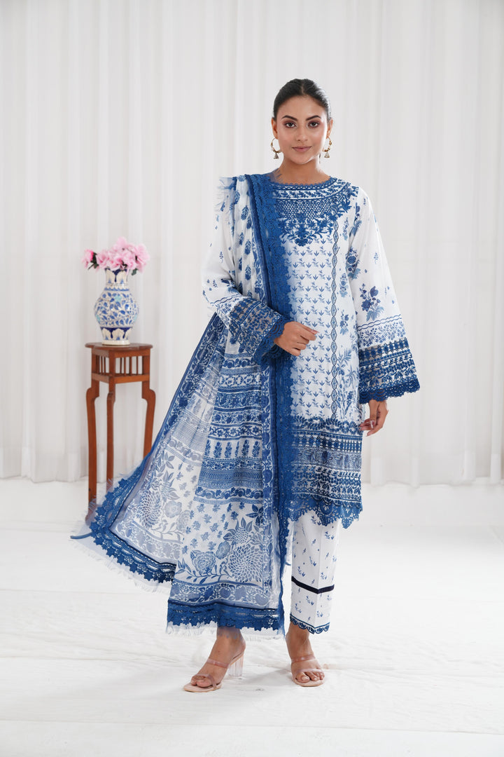 Design 10B - Sobia Nazir Vital Lawn Stitched
