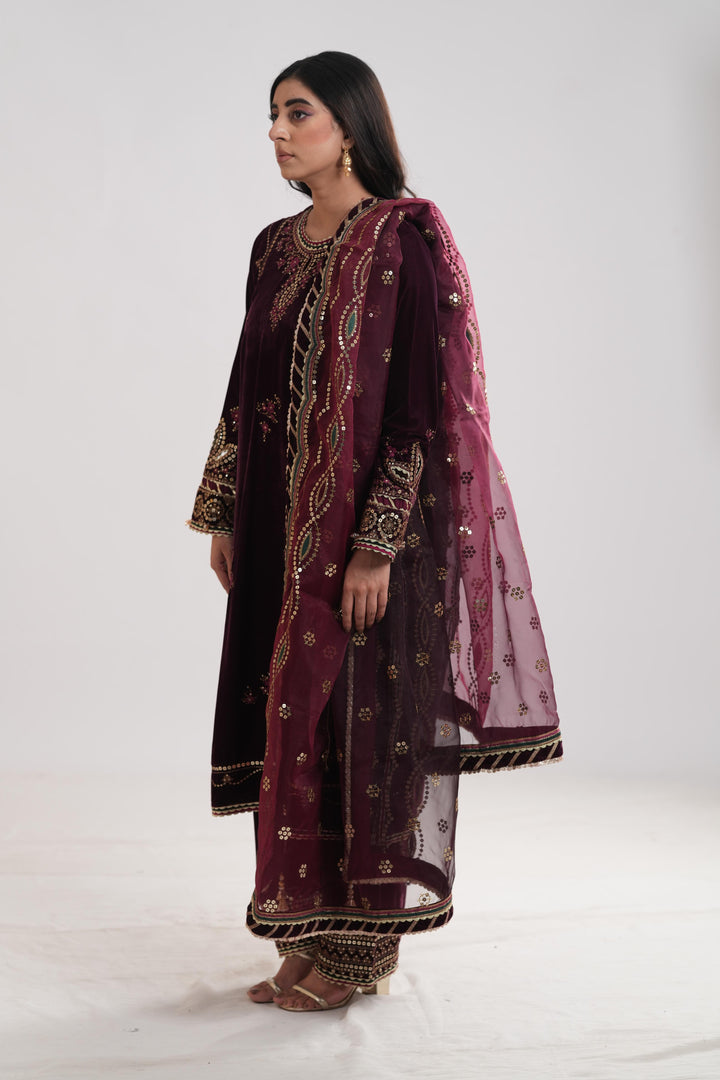 Design 4 - Jazmin Embroidered Formal Velvet Stitched