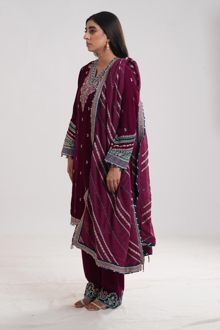 Design 6 - Jazmin Embroidered Formal Velvet Stitched