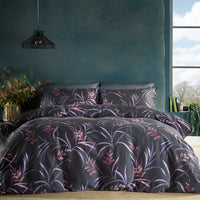 Vantona Boutique Keiko Duvet Cover Set - Black