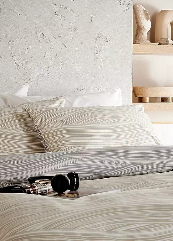 Vantona Essentials Dunes Duvet Cover Set - Grey