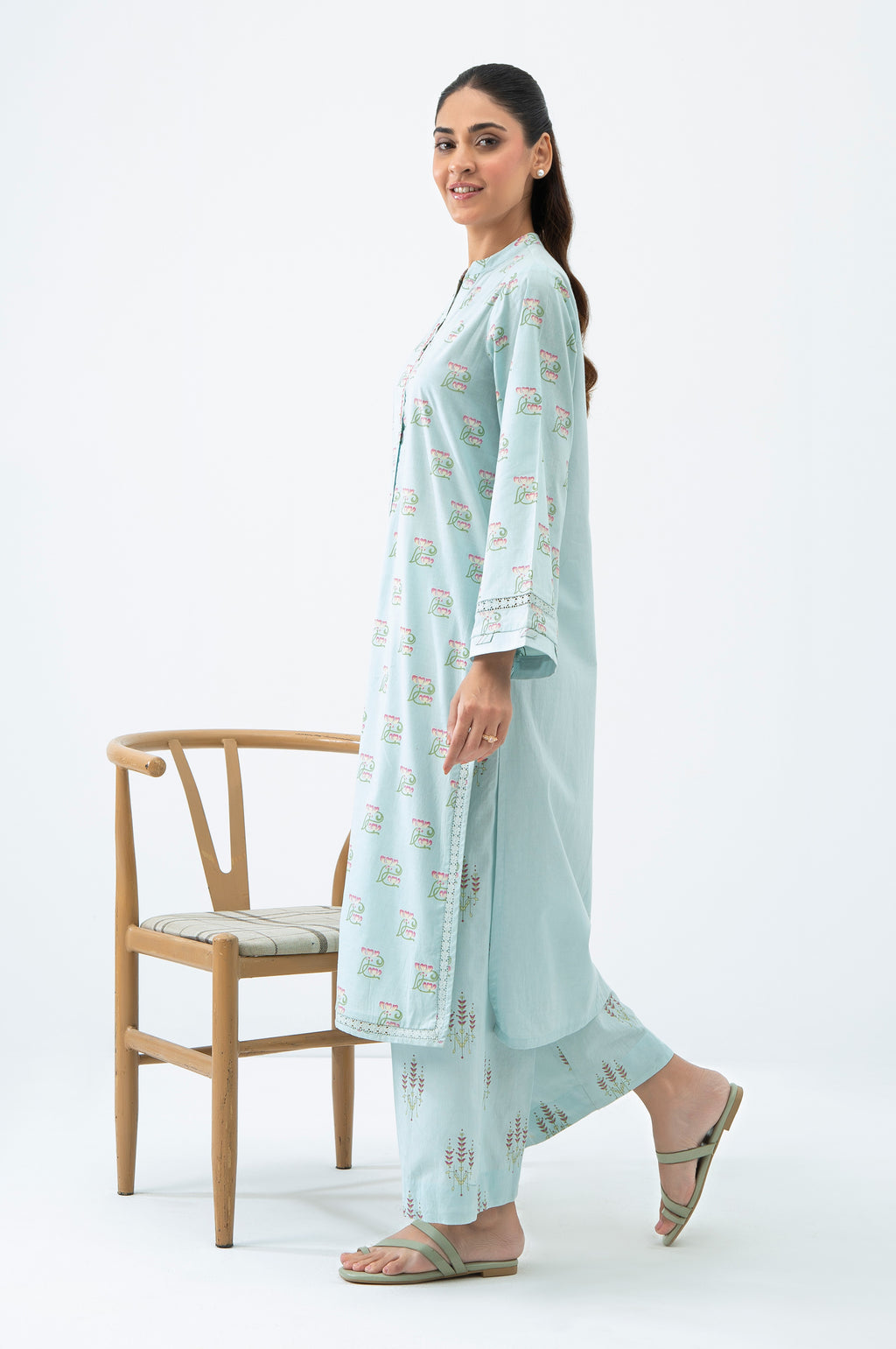 Cambric Light Blue Stitched Suit - Zeen