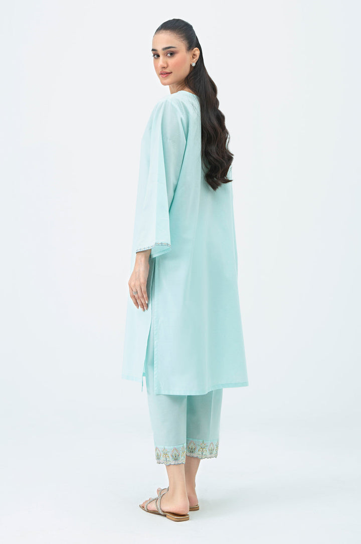 Dobby Light Blue Stitched Suit - Zeen