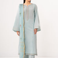 Cambric Light Blue Stitched Suit - Zeen