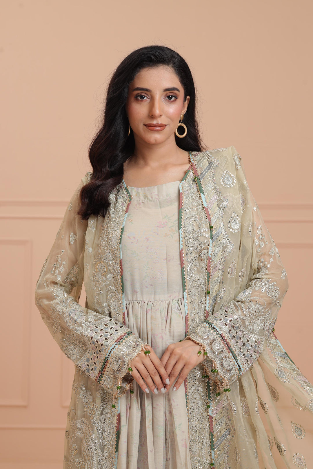 Embroidered Chiffon - Jazmin Wedding Formals Stitched