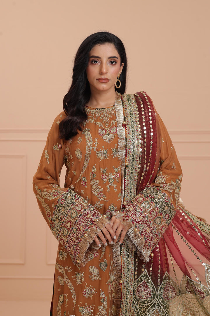 Embroidered Chiffon - Jazmin Wedding Formals Stitched