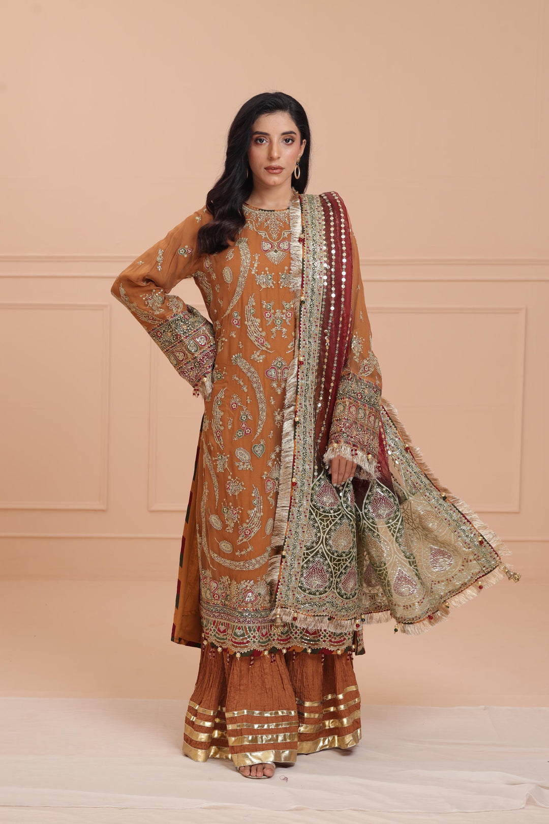 Embroidered Chiffon - Jazmin Wedding Formals Stitched
