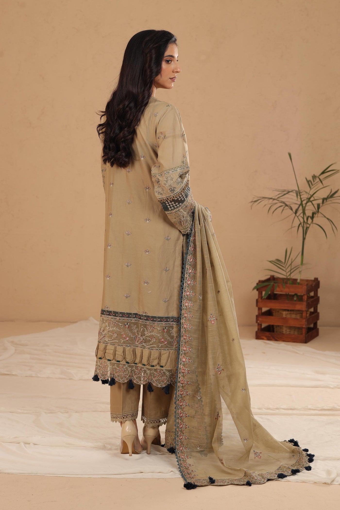 Whimsical Sage - Farasha Luxury Lawn Collection