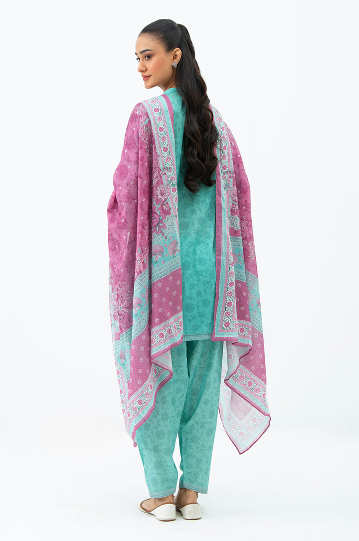 Lawn Green Stitched Suit - Zeen
